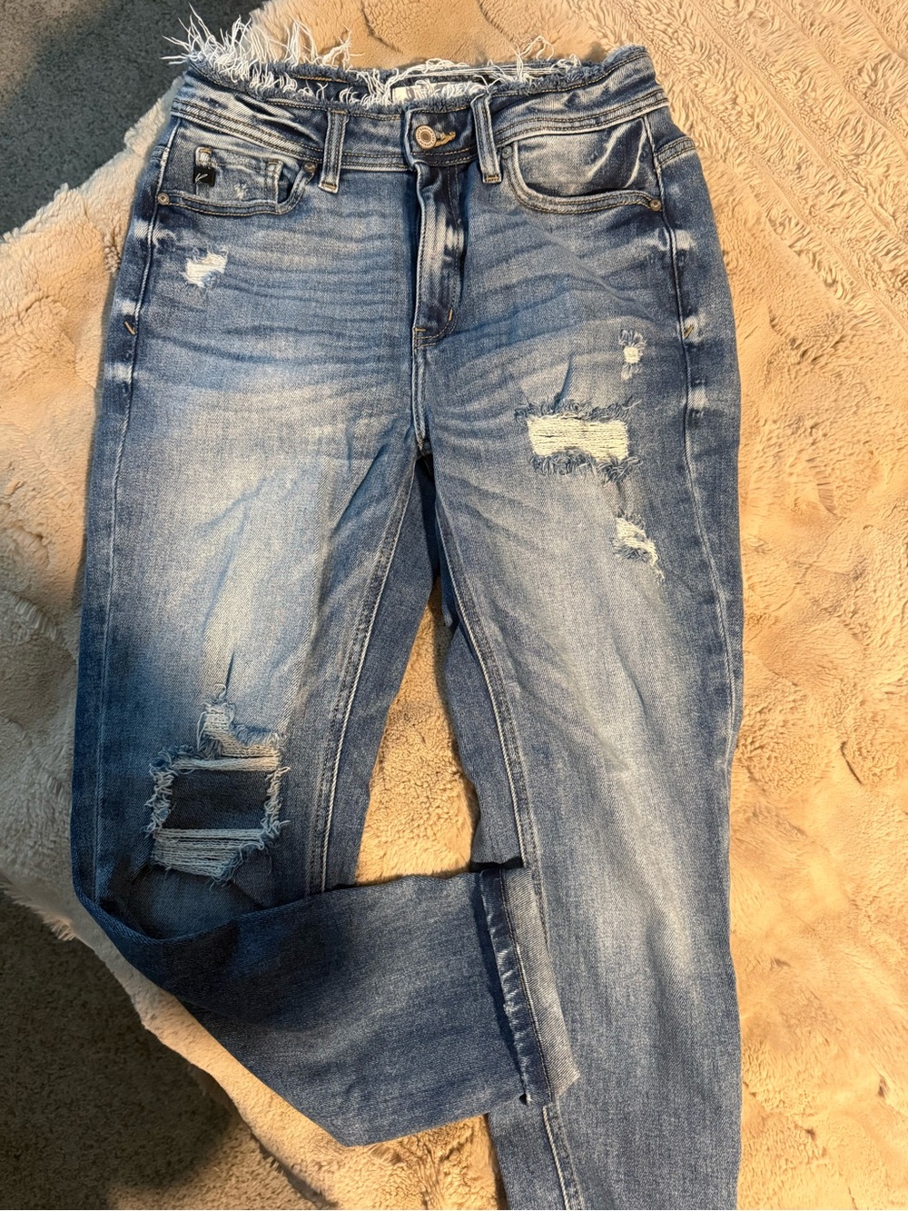 KanCan Light Blue Distressed Skinny Jeans